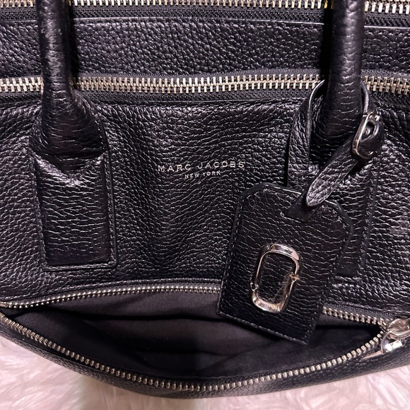 Marc Jacobs Gotham City Tote Crossbody Handbag Black Pebbled Leather - Picture 16 of 16